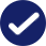Blue Circular Icon with White Checkmark A blue circular icon with a white checkmark